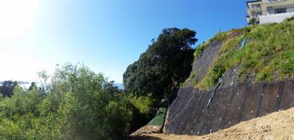 Cliff Stabiliation Below Large Appartment Building